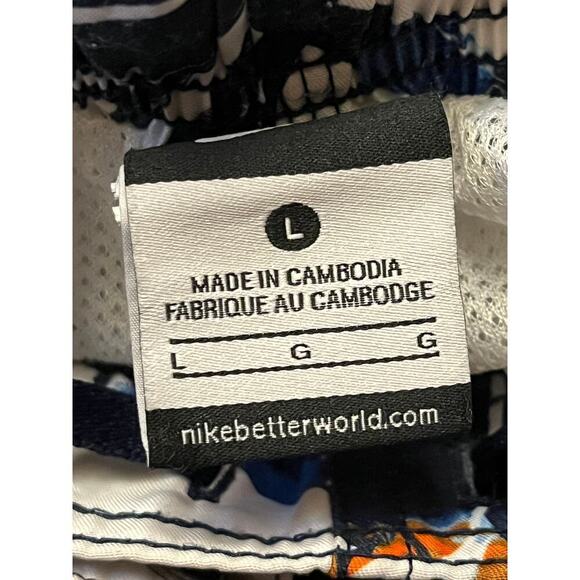 Nike Men's Swim Shorts Bathing Suit. Mesh Lined. Tropical. Size Large - Picture 3 of 6